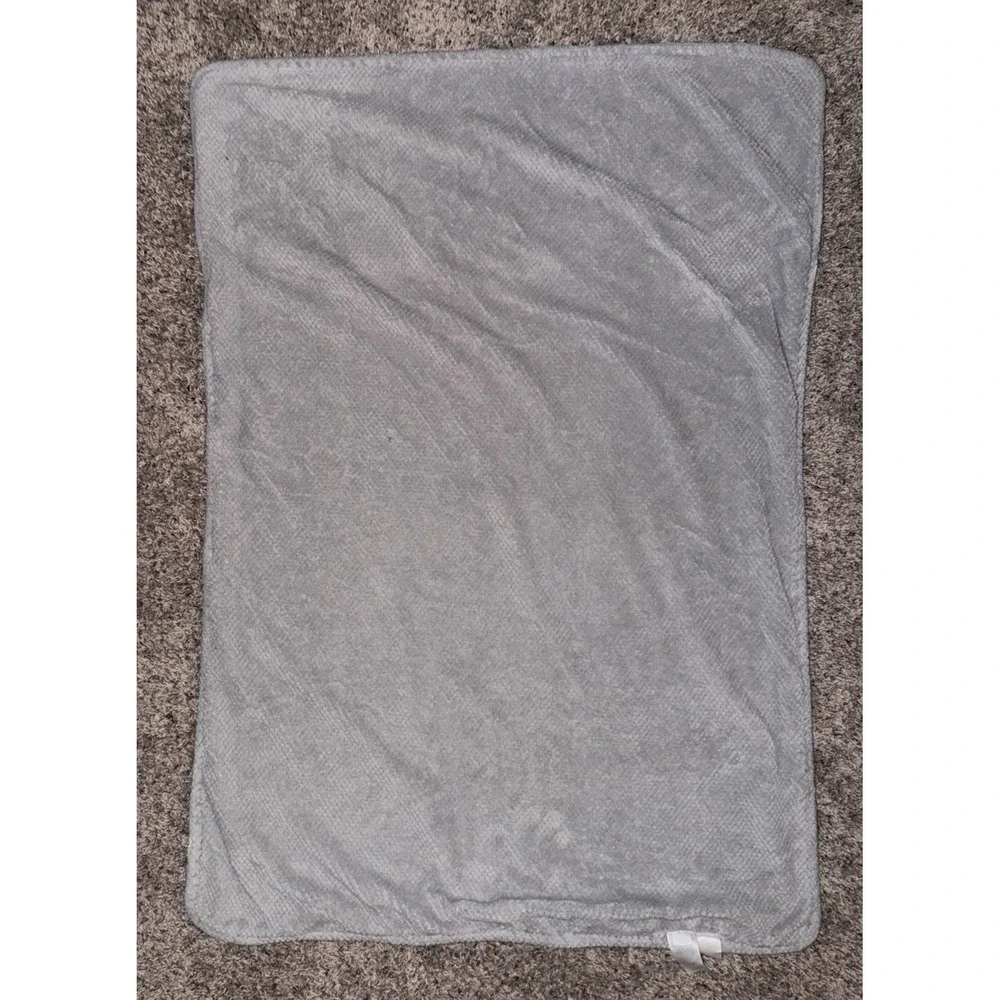 Okie Dokie Elephant Baby Blanket Gray Yellow White Hippo Giraffe Safari Lovey